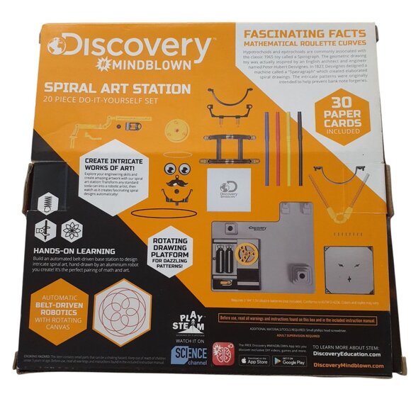 Discovery Mindblown Robot Spiral Art Station Kit w/ Multicolor Markers STEM NEW - Picture 2 of 5